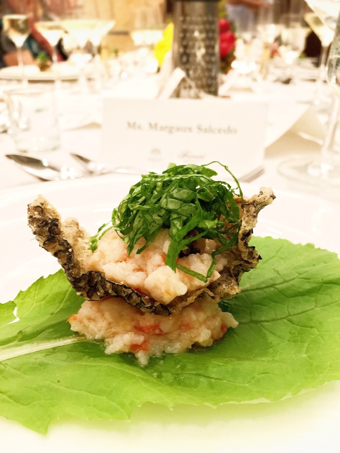 Mission Manila by Margaux Salcedo presented Claude Tayag at the Raffles and Fairmont Makati for a Madrid Fusion inspired dinner for Kidapawan farmers. 